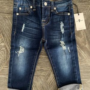 7 For All Mankind skinny boyfriend jeans (2T)